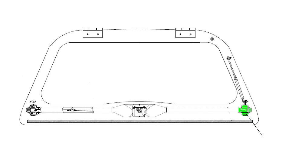  Road Ranger Riegel Abdeckung Satz Ersatzteile Hardtop