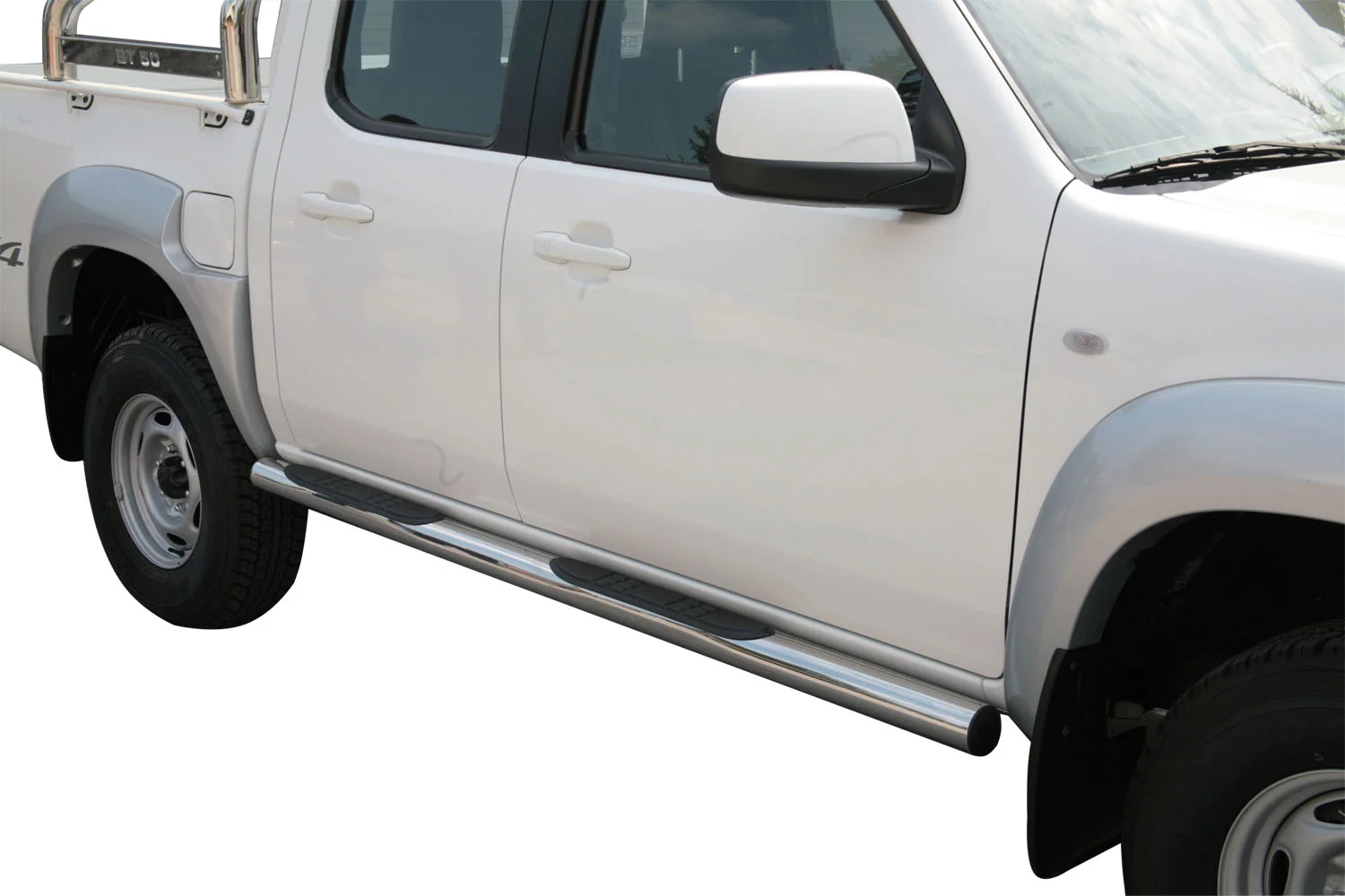 Schwellerrohre rund mit Tritt-Auflage