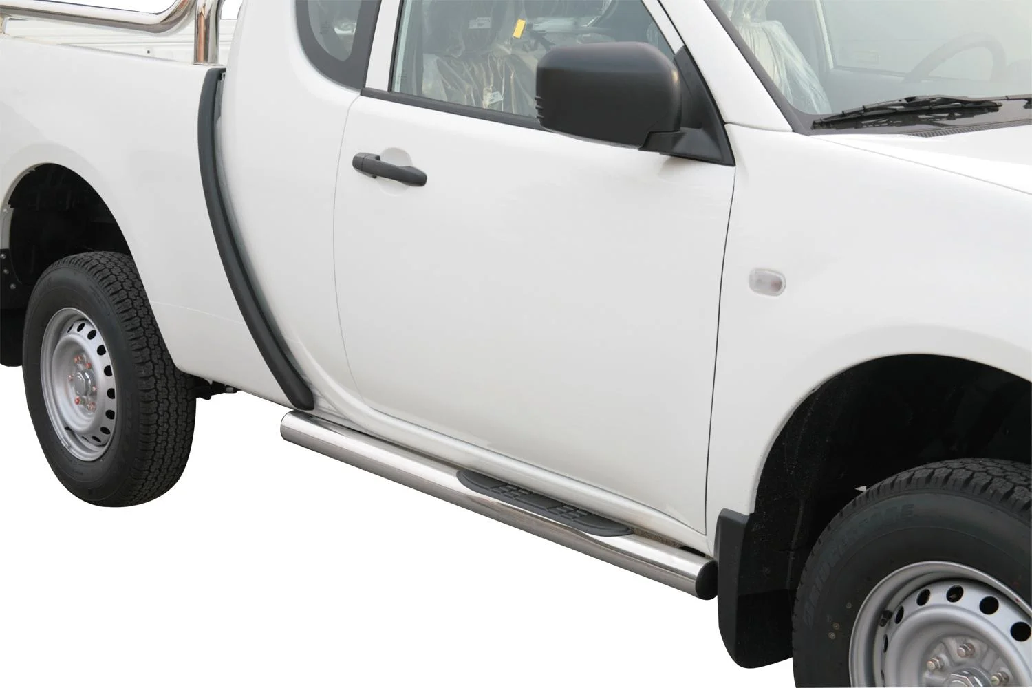 Schwellerrohre rund mit Tritt-Auflage