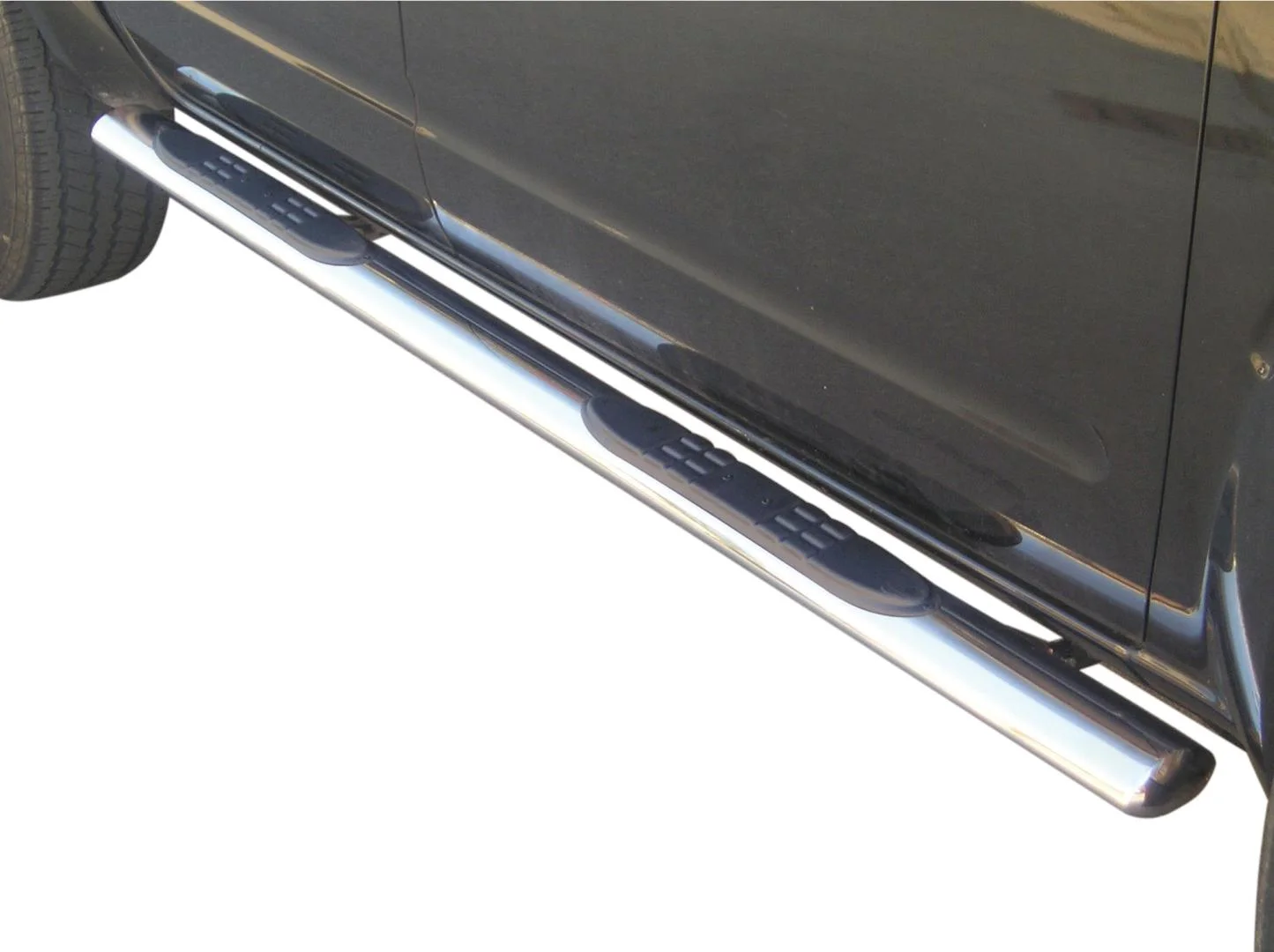 Schwellerrohre oval mit Tritt-Auflage