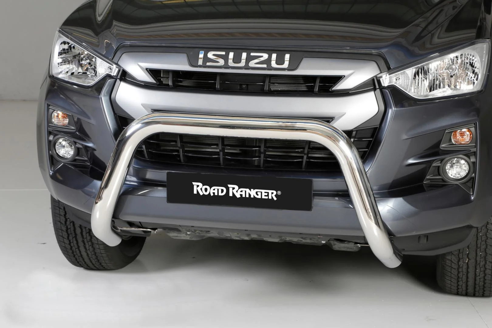 EU Personenschutzbügel aus Edelstahl 76 mm