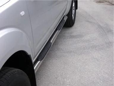 Schwellerrohre rund mit Tritt-Auflage