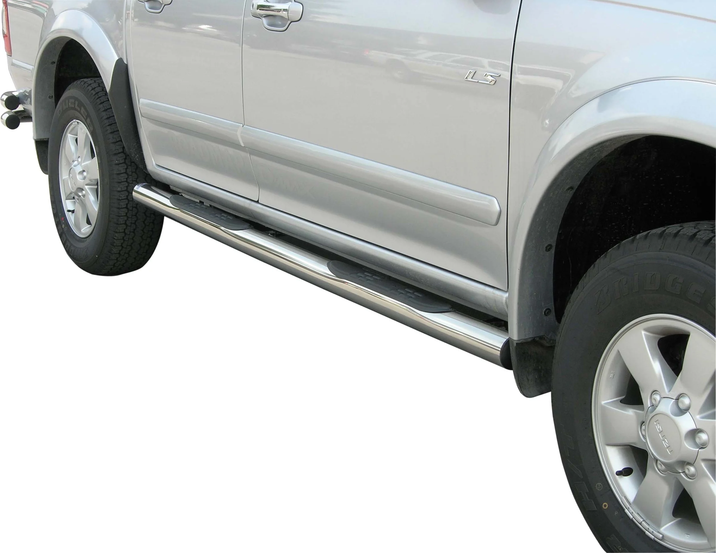 Schwellerrohre rund mit Tritt-Auflage