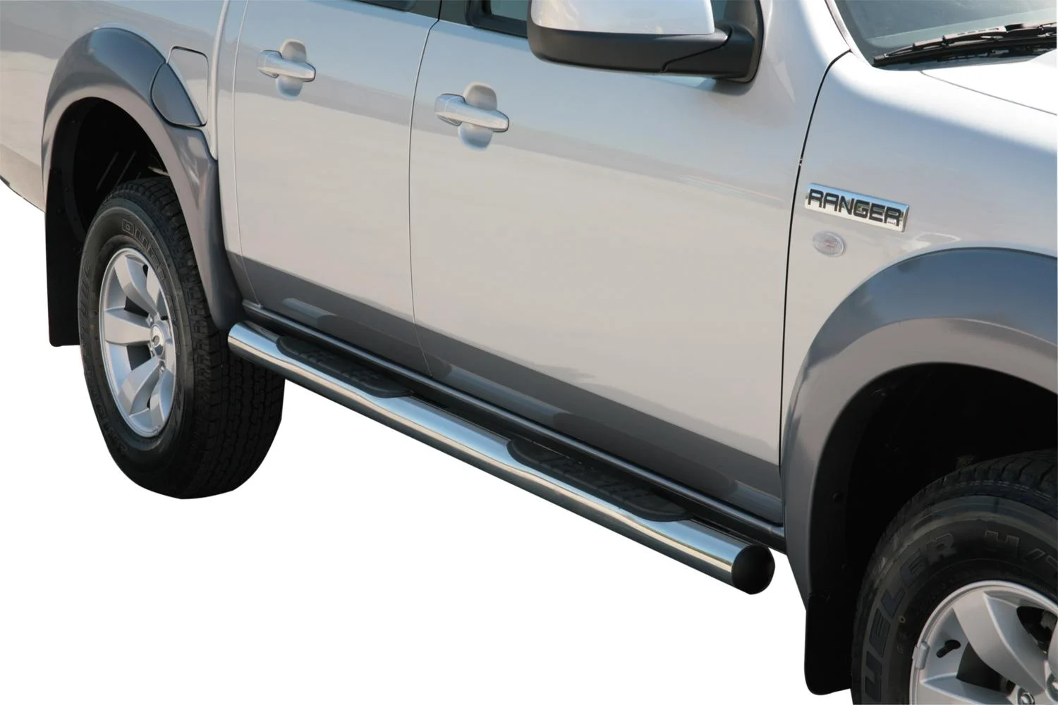 Schwellerrohre rund mit Tritt-Auflage