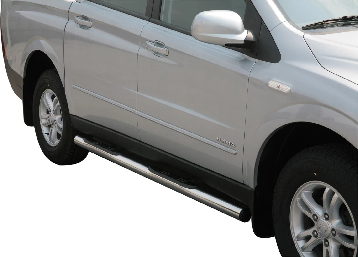 Schwellerrohre rund mit Tritt-Auflage