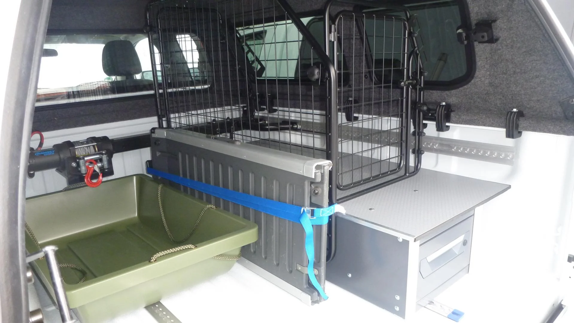 Seilwindensystem für die Ladefläche